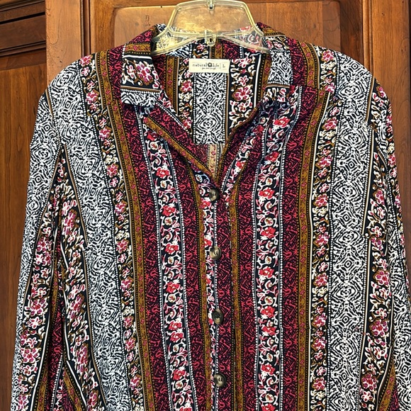 Natural Life - Women’s Button Up Dress.  Size : L.  Only worn once!  Like New!! - Picture 3 of 6